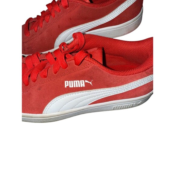 Youth Unisex Puma Suede Classic Lace Up Red Skateboard Sneakers sz 5 (US) - Picture 4 of 8